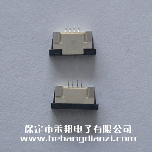 FPC座4P上 間距1.0