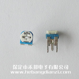 504 臥式藍(lán)白可調(diào)電阻 500K