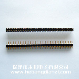 2.54雙排針(兩側(cè)圓針)