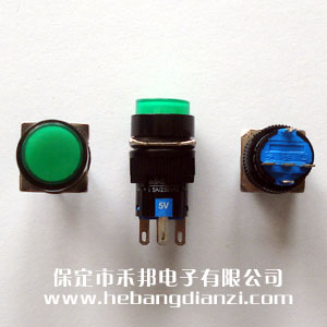 LA128-5V帶鎖帶燈 綠色