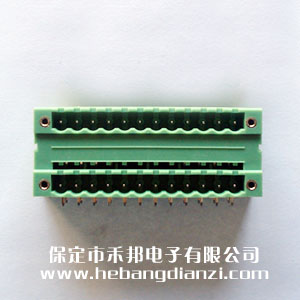 帶固定孔雙層端子臺(tái)5.08-2*12P