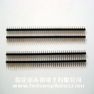 雙塑2.54單排針 長21mm