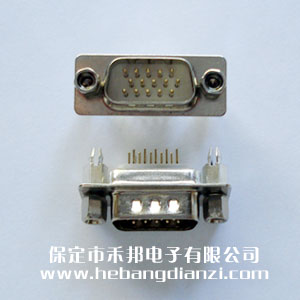 DB15直針三排 帶固定柱