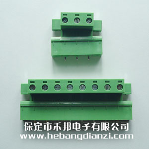 立式插拔式帶固定孔7.62-2P,3P,8P,10P