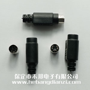 小鍵盤插頭6芯 空接 方形